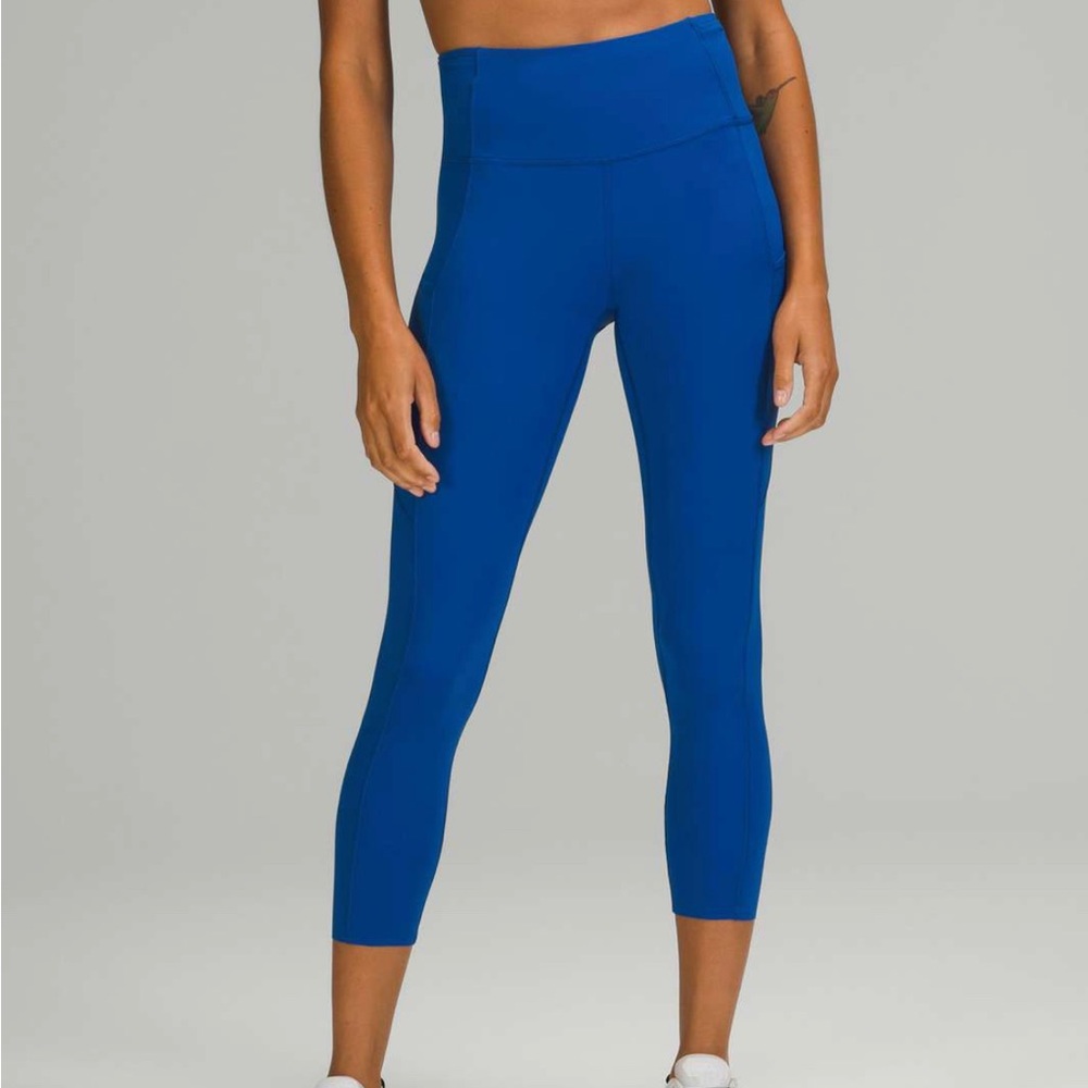 Lululemon Fast and Free High-Rise Crop 23" - Symphony Blue